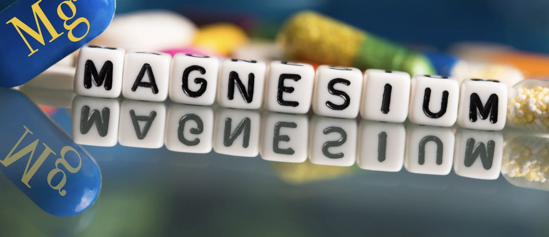 image showing magnesium’s role in the body: supporting bones, muscles, heart health, nerve function, energy production, and mood, alongside magnesium-rich foods like spinach, almonds, seeds, whole grains, and fish.